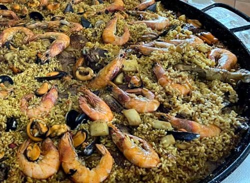 La paëlla terre et mer