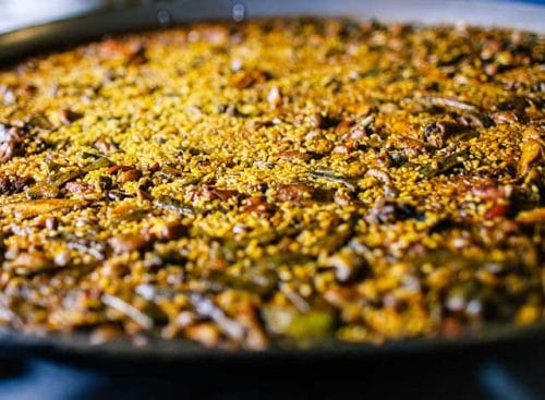 La traditionnelle paëlla de Valencia